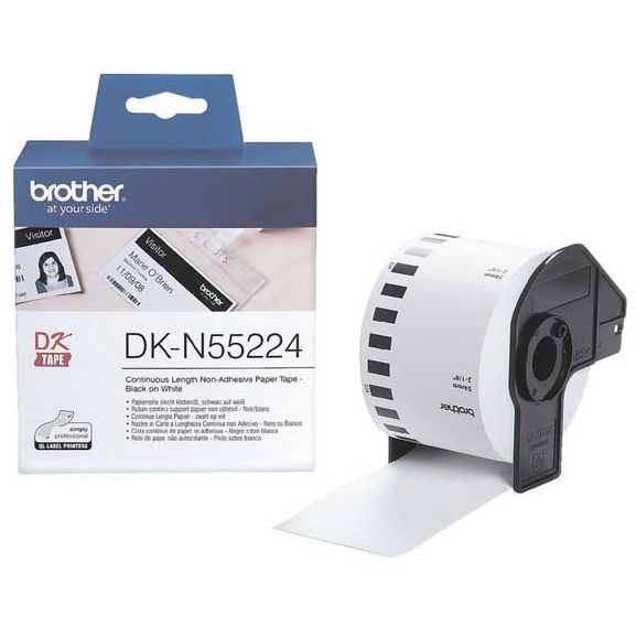 BROTHER DK-N55224 ROLLOS DE PAPEL CONTINUO NO ADHESIVO 54X30.48M