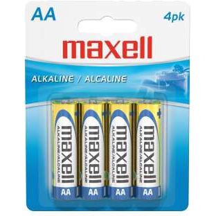 Maxell Pilas Alcalinas AA PACK de 4 uds