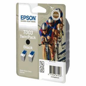 PACK 2 unidades Epson T003 Negro Original C13T003012