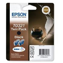 PACK 2 unidades Epson T0321 Negro Original C13T032142