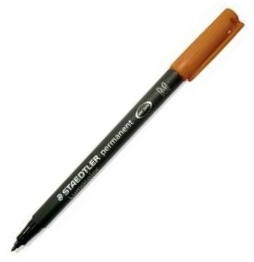 Staedtler LUMOCOLOR Medio M-317 MARRON Rotulador permanente