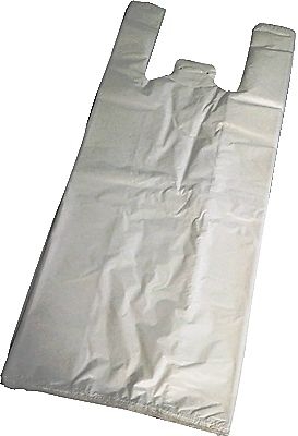 Imagen extra Bolsas de plastico 40x50cm, 70% reciclada - 1Kg, asas de camiseta.