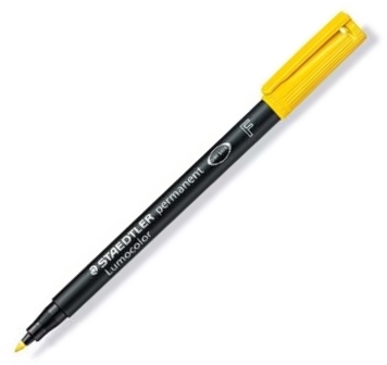 Staedtler LUMOCOLOR Fino F-318 AMARILLO Rotulador permanente fino 0.6mm