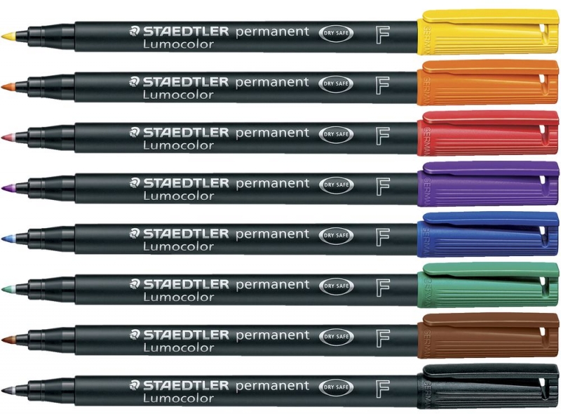 Imagen extra Estuche de 8 rotuladores Staedtler LUMOCOLOR Fino F-318 WP8