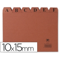 INDICE SEPARADOR ABECEDARIO FICHERO CARTON Nº 3 - 100x150mm