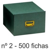 Fichero carton forrado Nº 2 para 500 fichas