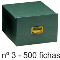 Fichero carton forrado Nº 3 para 500 Fichas