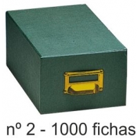 Fichero carton forrado Nº 2 para 1000 fichas