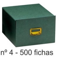 Fichero carton forrado Nº 4 para 500 fichas