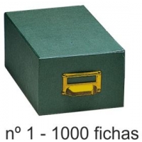 Fichero carton forrado Nº 1 para 1000 fichas