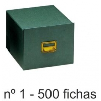 Fichero carton forrado Nº 1 para 500 fichas
