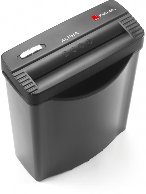 REXEL Destructora Personal Alpha Capacidad 5h. 10L Corte en Tiras 2102020EU