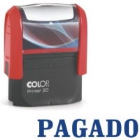 Sello automatico Colop PAGADO auto entintable cuño formula comercial