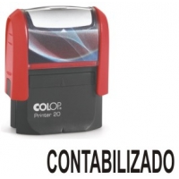 Sello automatico Colop CONTABILIZADO autoentintable cuño formula comercial