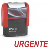 Sello automatico Colop URGENTE tinta Rojo autoentintable cuño formula comercial