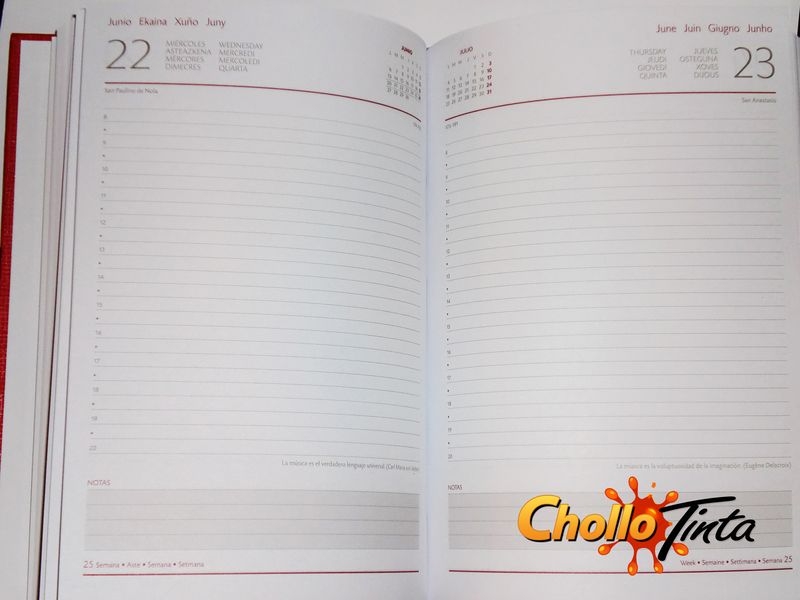 Imagen extra Agenda 2016 Economica Tapa dura, 15 x 21 cm. Color Negro liso