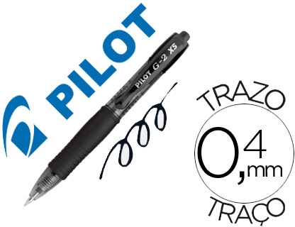 Pilot G2 Pixie Negro, tinta de gel, boligrafo mini (corto)