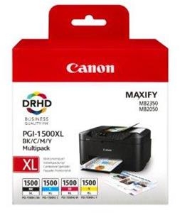 Imagen extra PACK CANON PGI-1500XL 4 COLORES 9182B004 TINTA PGI1500