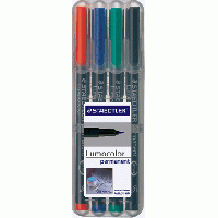 Estuche de 4 rotuladores Staedtler LUMOCOLOR SuperFino S-313 WP4