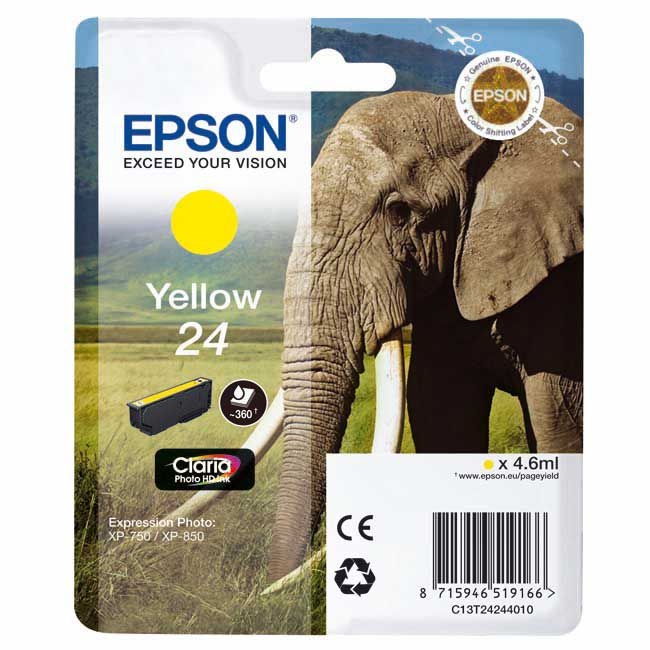 Epson 24 Amarillo Original T2424 XP750 XP850 XP950 C13T24244010