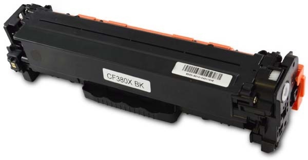 Toner compatible con HP CF380X CF380A NEGRO ALTA CAPACIDAD Alternativo a HP 312X 312A