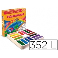 LAPICES CERA PLASTIDECOR CAJA DE 352 COLORES