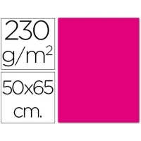 Paquete 10 Cartulinas Fluorescentes MAGENTA 50x65 cm, 230 gr/m2
