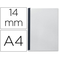 Caja 10 Tapas de encuadernacion CHANNEL Flexibles 35556 NEGRA Lomo C para 106/140 CAJAS