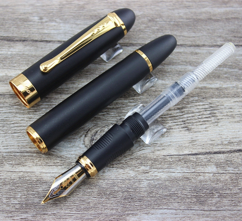 Imagen extra Pluma Jinhao x450 Negro Mate (Frosted Black), punta Media.