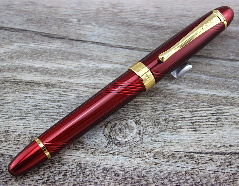 Imagen extra Pluma Jinhao x450 Red Twist Carven, punta Media.