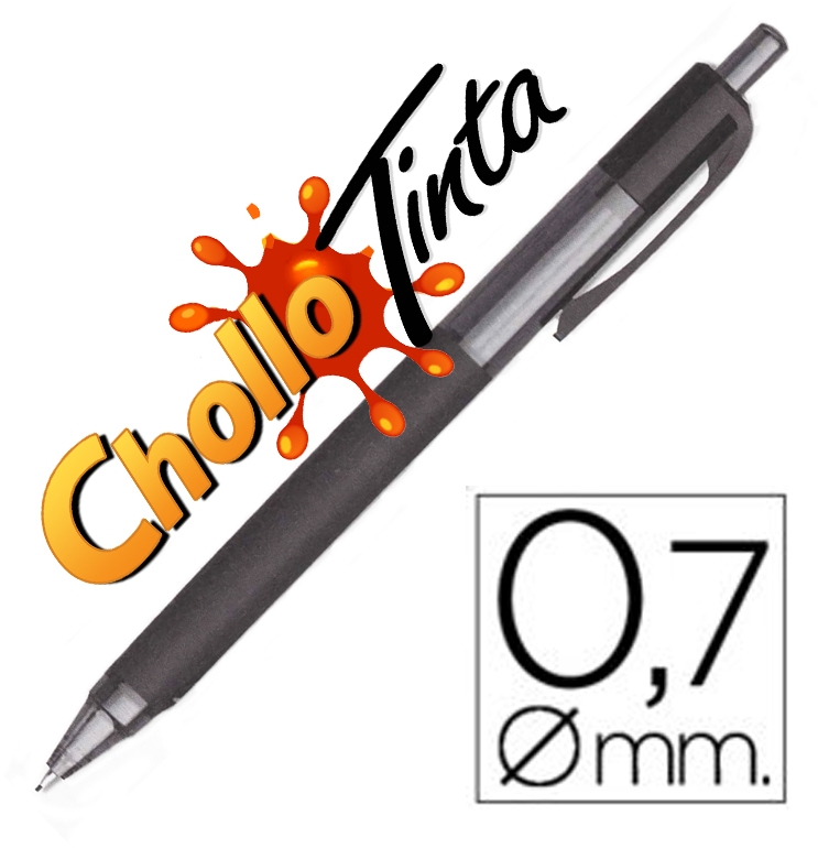 Portaminas 0,7mm Grip con guia retractil, 5 STAR. 961102