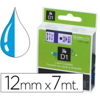 Cinta DYMO D1 45011 AZUL-TRANSPARENTE 12mm x 7m. S0720510