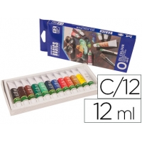 Pintura oleo Artist caja de 12 colores.