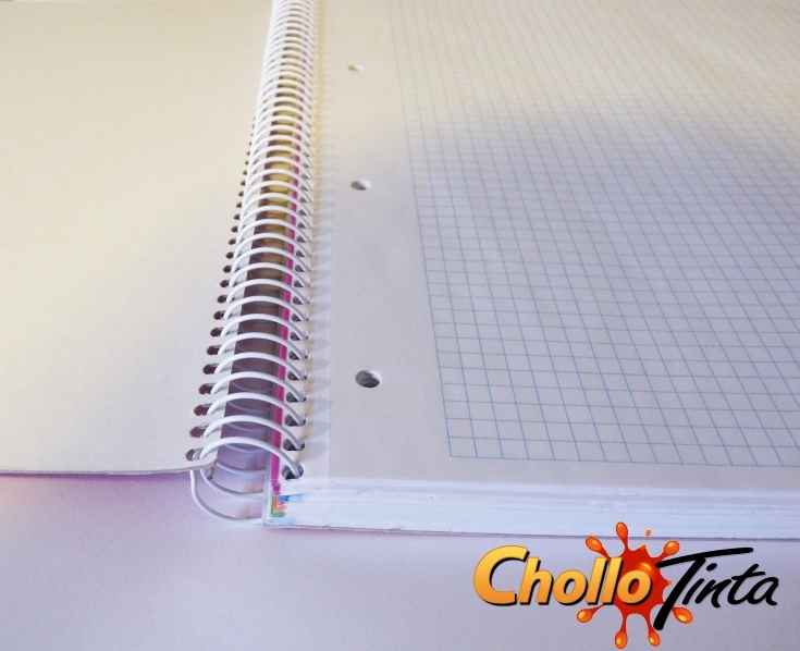 Imagen extra Cuaderno A4, 160 Hojas Microperforadas 4 Taladros, Tapas ExtraDuras, Rayado Horizontal, Papel de 70gr