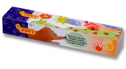 PACK 5 botes Pintura a dedos Jovi 35cc, colores surtidos