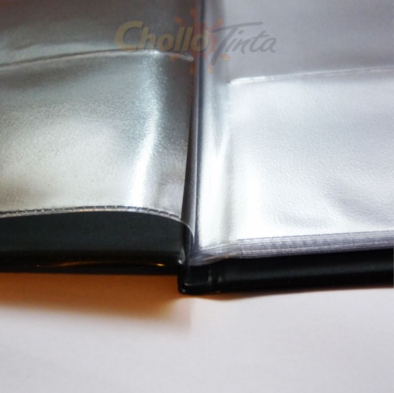 Imagen extra Tarjetero Nappa encuadernado simil piel para 96 tarjetas, 290 x 135mm