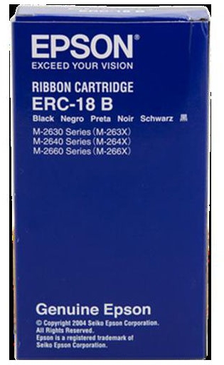 Epson ERC-18b Negra Original m-2630 2631 C43S015356 Cinta impresora 