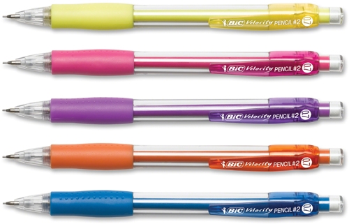 ** LIQUIDACION ** Portaminas BIC Velocity 0,7mm con grip agarrador. Colores surtidos.