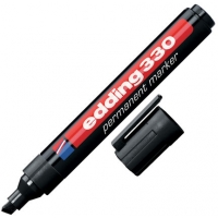 Rotulador Edding 330 Negro, punta bisel