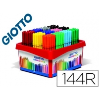 Rotulador Giotto turbo Schoolpack de 144 Rotuladores en 12 colores surtidos