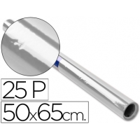 Papel celofan rollo trepado incoloro 25 pliegos de 50x70cm Transparente