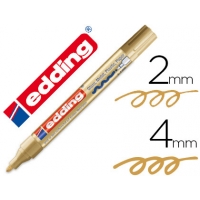 Rotulador Edding punta fibra 750 Oro 750-53