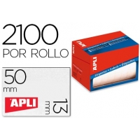 Rollo etiquetas 13x50 mm Apli 1682, 2100 unidades
