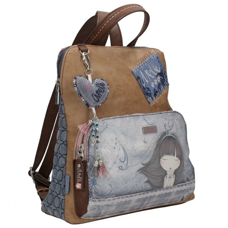 Mochila Anekke Moon Azul 27x15x31 cm Ref.23746-6