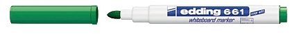 Rotulador Edding 661 Verde pizarra blanca, punta 1-2mm redonda