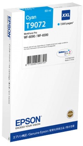 Epson T9072 XXL Cian Original WF-6090DW / WF-6590DWF C13T907240