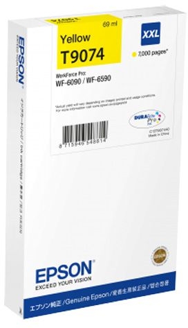 Epson T9074 XXL Amarillo Original WF-6090DW / WF-6590DWF C13T907440