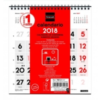 Calendario de sobremesa numeros grandes 14x15 cm 2018