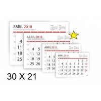 Calendario Faldilla 30x21 cm 2018