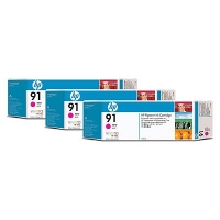 PACK 3 HP 91 Magenta C9484A DesignJet Z6100 